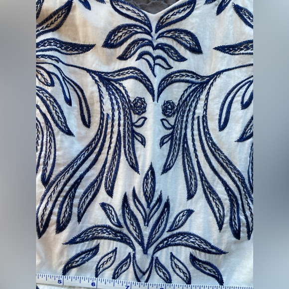 ANTONIO MELANI White and Blue Sundress GUC size 6 - Picture 8 of 11